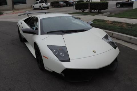 2010 Lamborghini Murcelago SV Bianco Canopus Only 4,210 Miles / Rare Flat White for sale