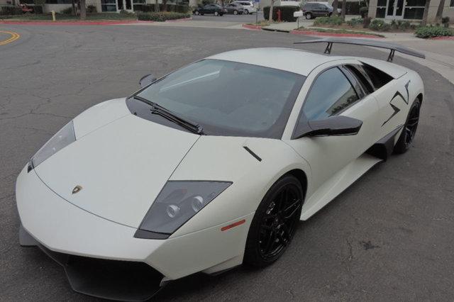 2010 Lamborghini Murcelago SV Bianco Canopus Only 4,210 Miles / Rare Flat White