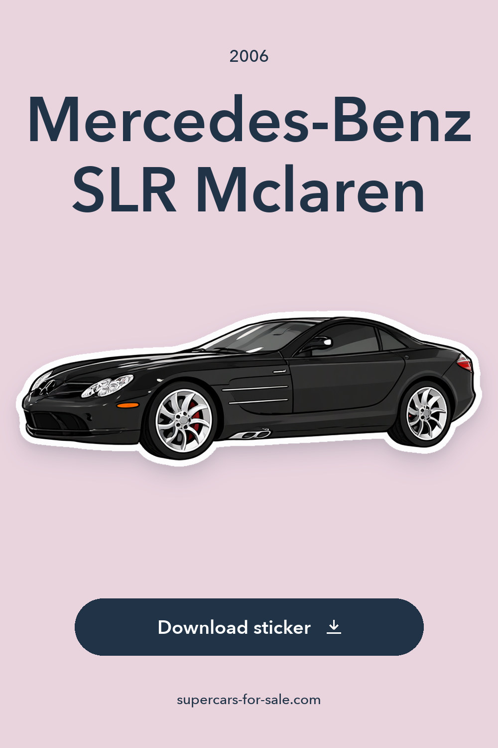 2006 Mercedes-Benz SLR Mclaren sticker preview