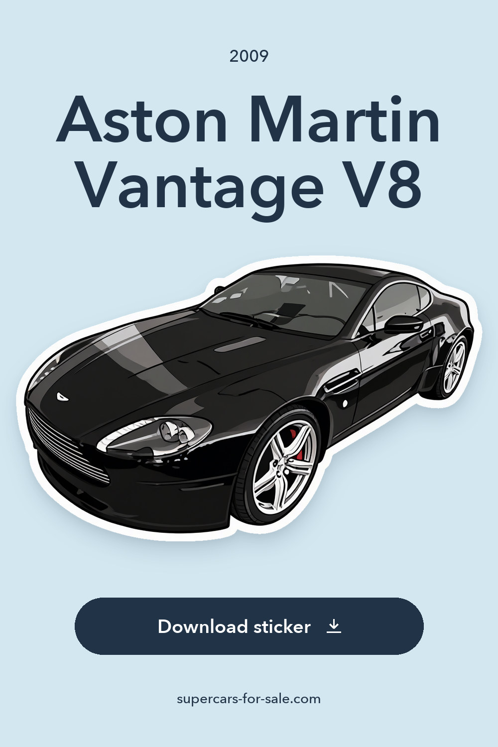 2009 Aston Martin Vantage V8 sticker preview