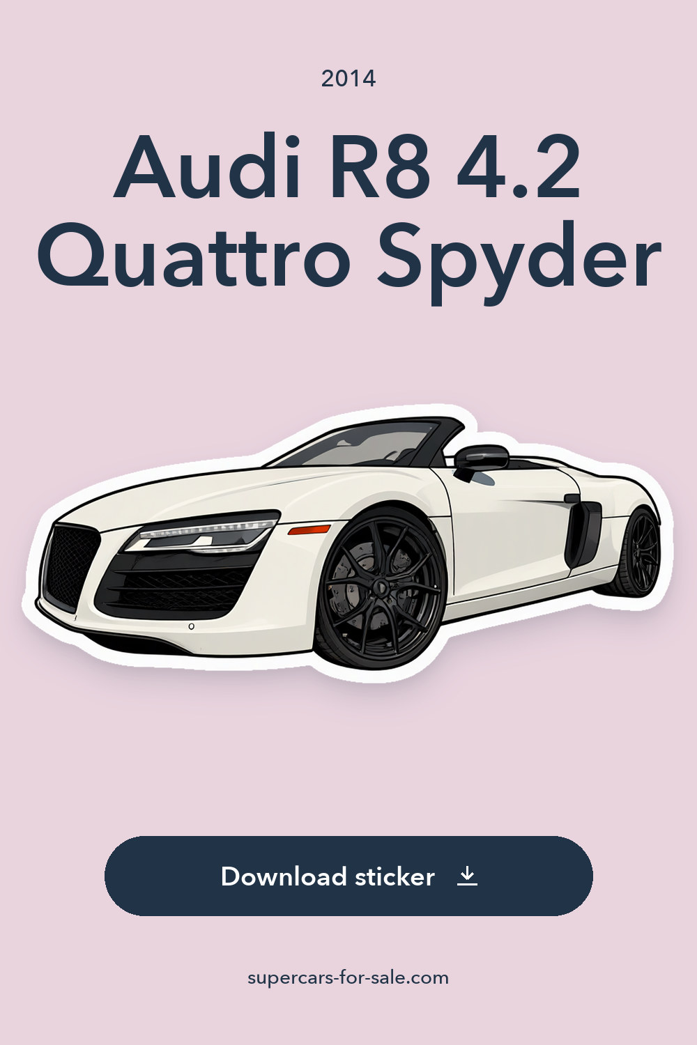 2014 Audi R8 4.2 Quattro Spyder sticker preview