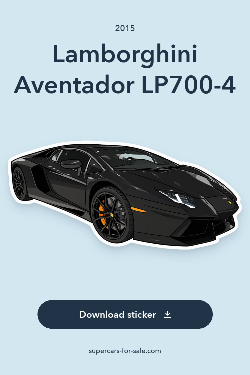 2015 Lamborghini Aventador LP700-4 sticker preview