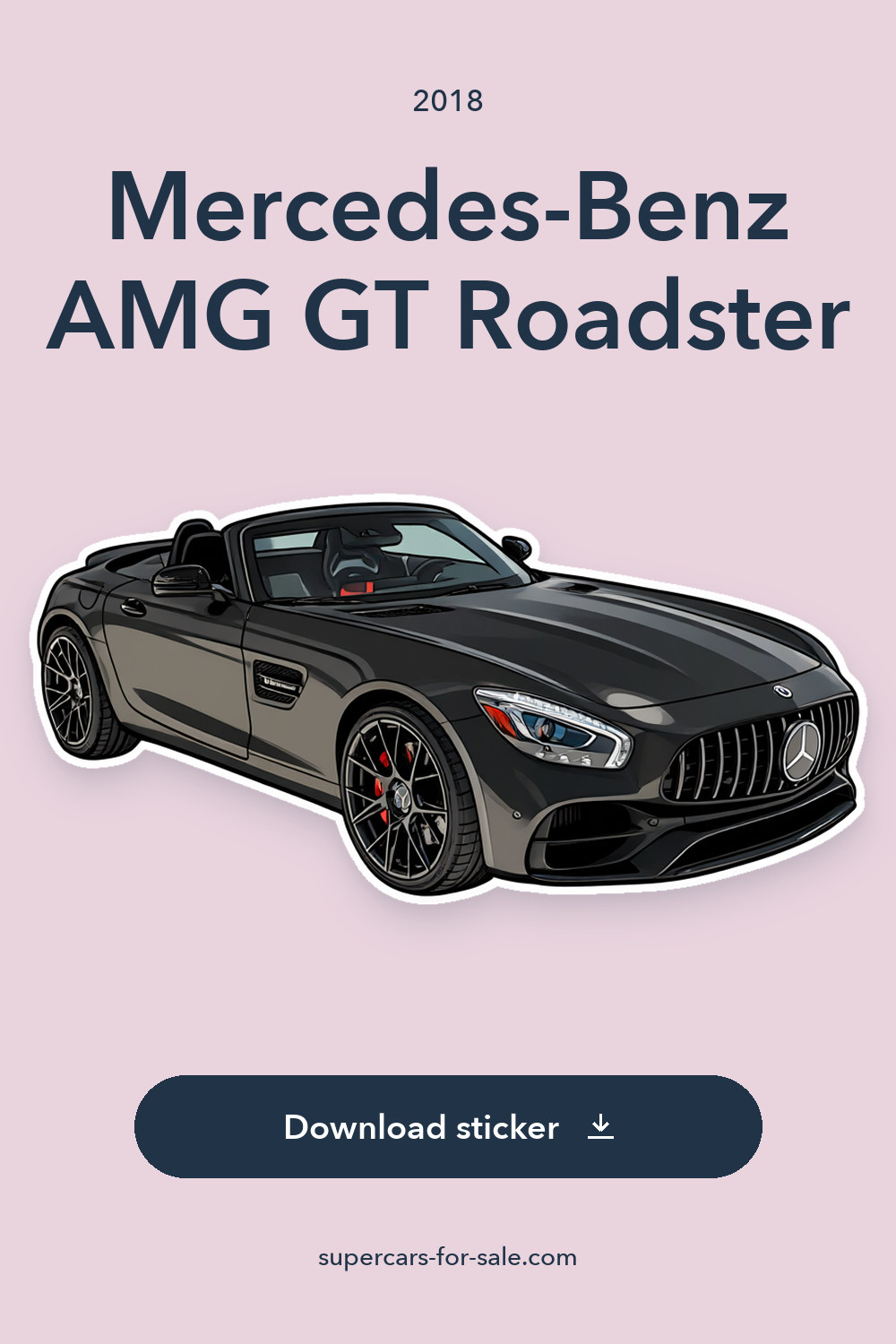 2018 Mercedes-Benz AMG GT Roadster sticker preview