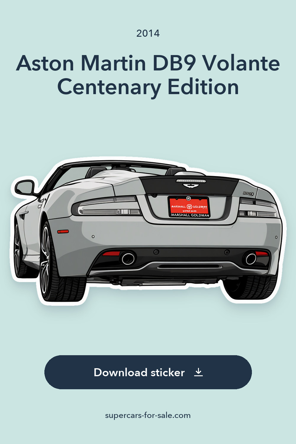 2014 Aston Martin DB9 Volante Centenary Edition sticker preview