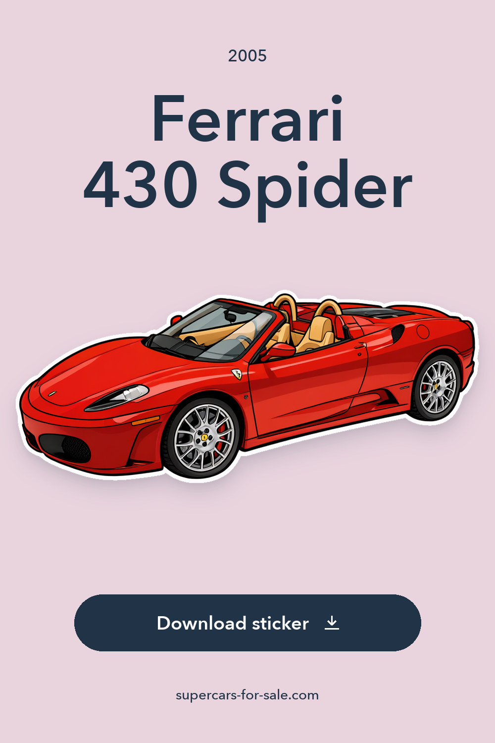 2005 Ferrari 430 Spider sticker preview