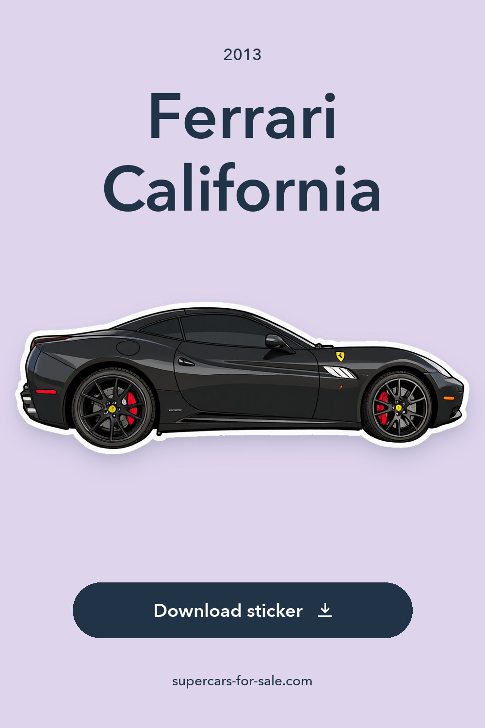 2013 Ferrari California sticker preview
