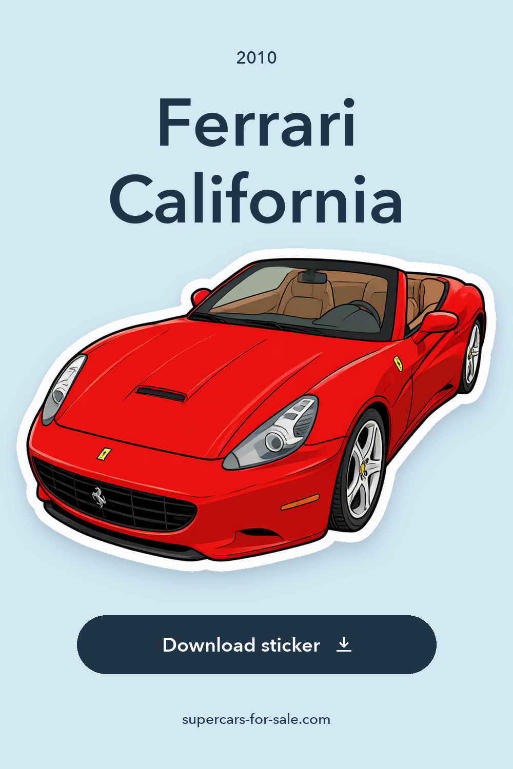 2010 Ferrari California sticker preview