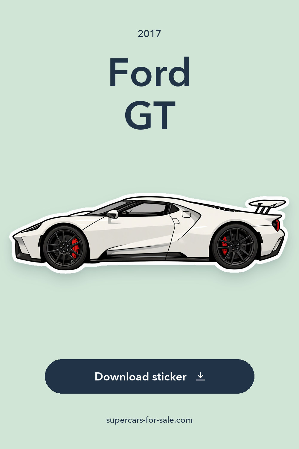2017 Ford GT sticker preview