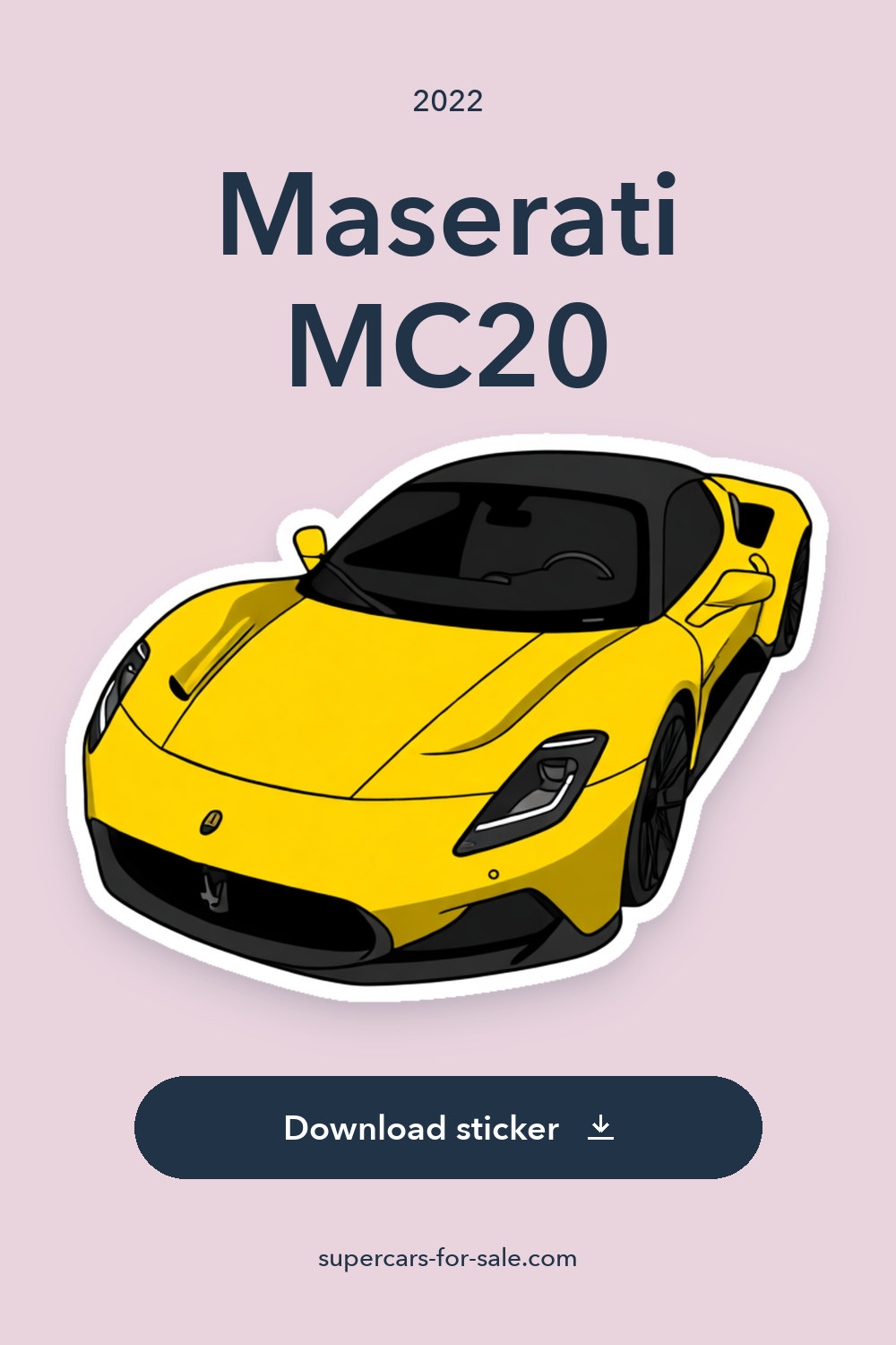 2022 Maserati MC20 sticker preview