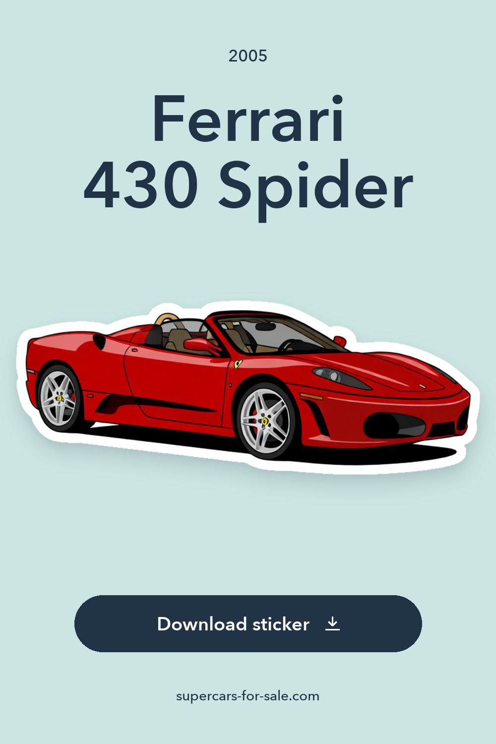 2005 Ferrari 430 Spider sticker preview